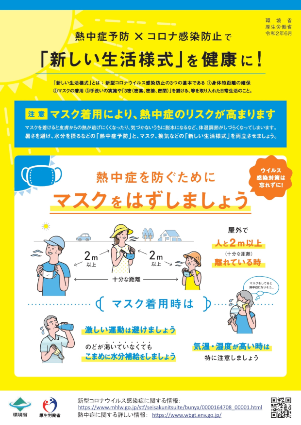 マスク　熱中症